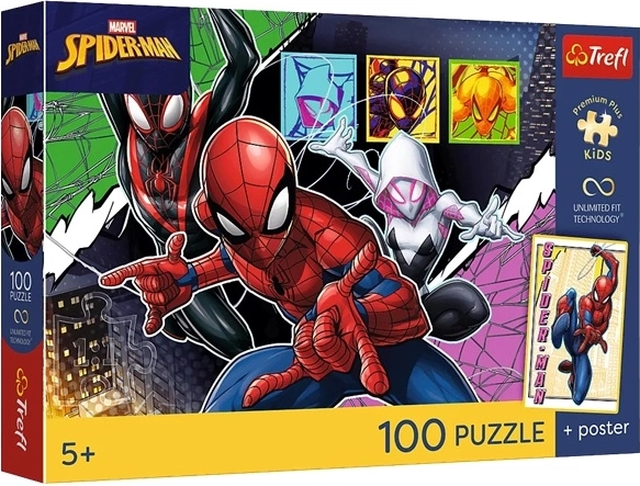 Trefl Puzzle Premium Plus Kids Spiderman: Mut 100 Teile