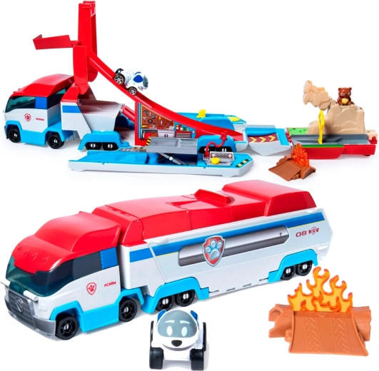 2-in-1-Transformation: Truck, der sich in eine Spielstation verwandelt