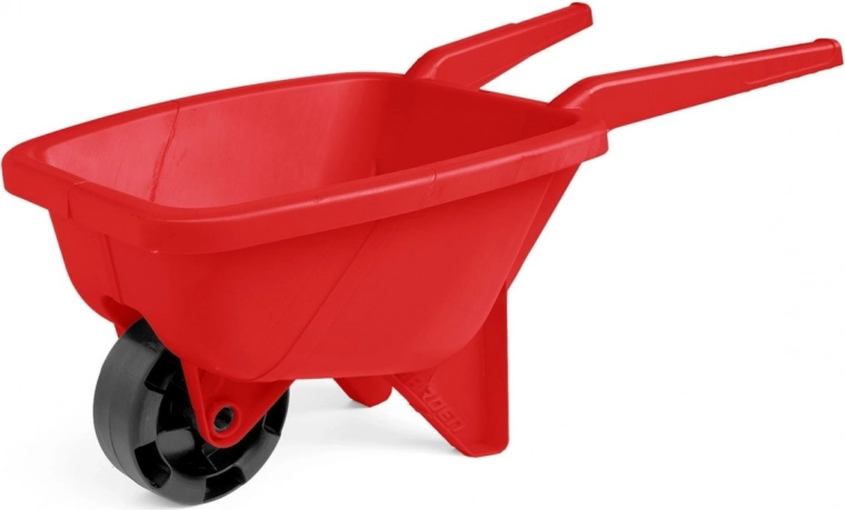 Rotes Kinder-Schubkarrenrad für Sand