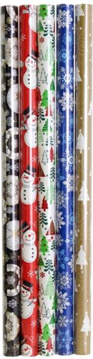 Weihnachtliches Geschenkpapier auf Rolle 2 m