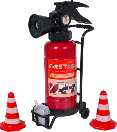 Feuerlöscher mit Wassernebel, Licht und Sound