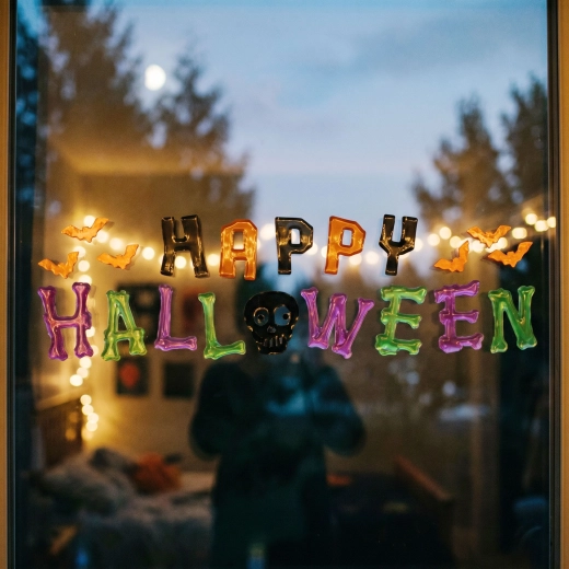 Halloween-Gel-Fensteraufkleber – 1 Stück