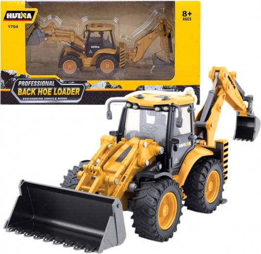 Metall-Teleskoplader Huina Gelb 1:50