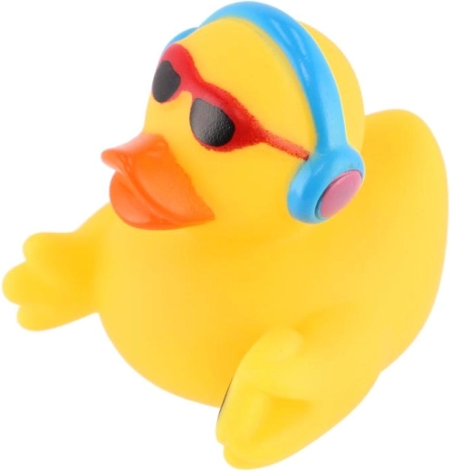 Niedliche Ente mit Kopfhörern