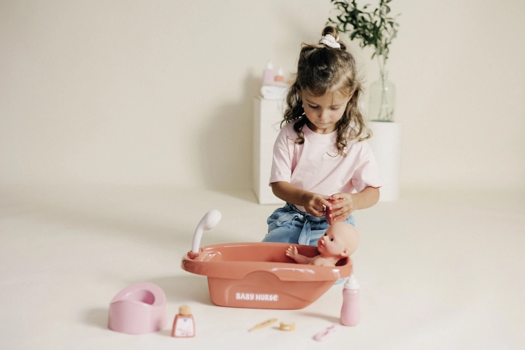 Realistisches Baden mit Dusche