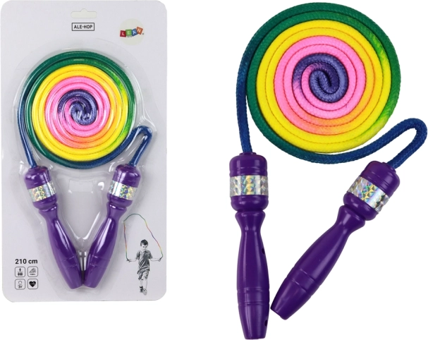 Regenbogen-Springseil Lila Griffe Bewegungskoordination