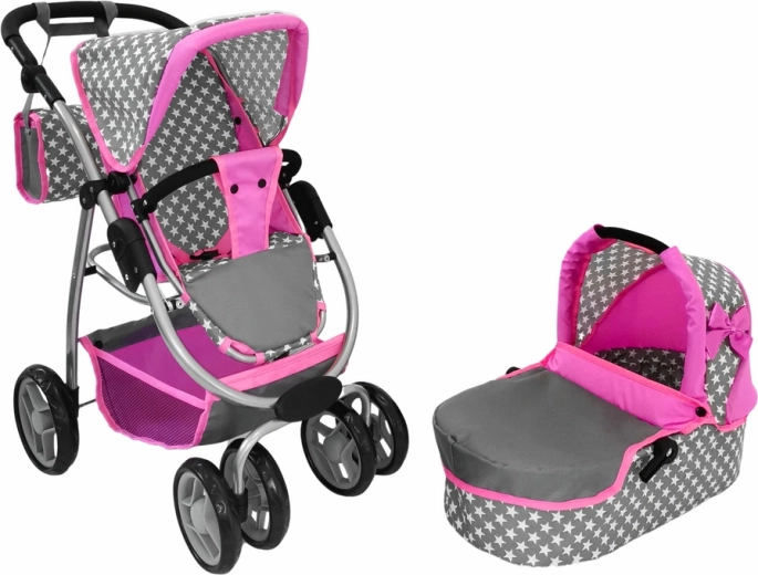 2-in-1-Puppenwagen mit herausnehmbarer Liegewanne