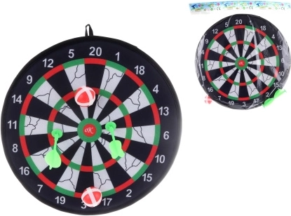 Dartscheibe mit Bällen und Pfeilen mit Klettverschluss