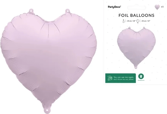 Folienballon Herz lila 45 cm