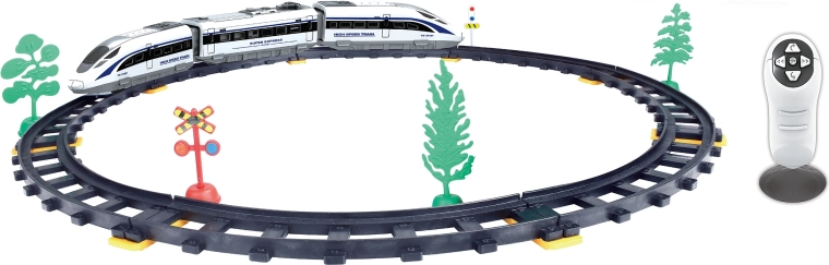 RC-Zug mit Fernsteuerung und Gleisoval 62 × 62 cm