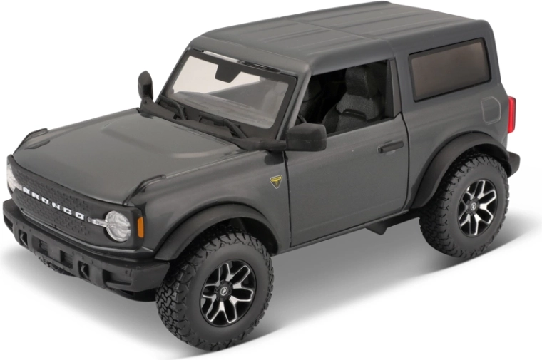 Maisto 2021 Ford Bronco – Metall-Automodell 1:24, metallic dunkelgrau