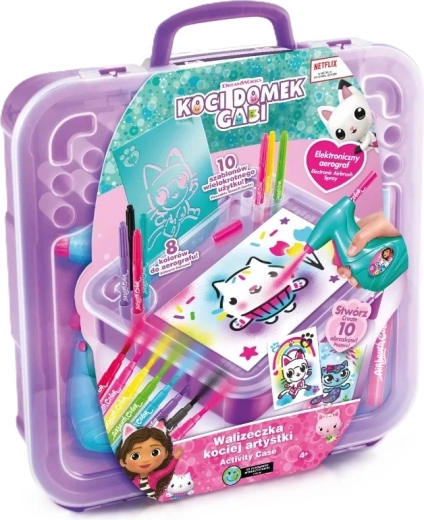 Tragbares Kreativset mit Airbrush – Gabby’s Katzenhaus