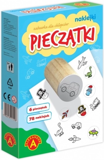 Kreativset Kleine Stempel und Aufkleber für Jungen
