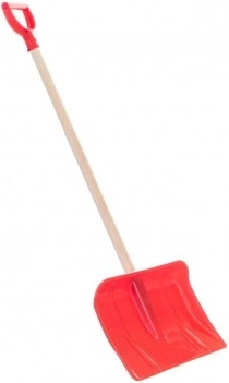 Kinder-Schneeschaufel mit T-Griff 87 cm – Rot