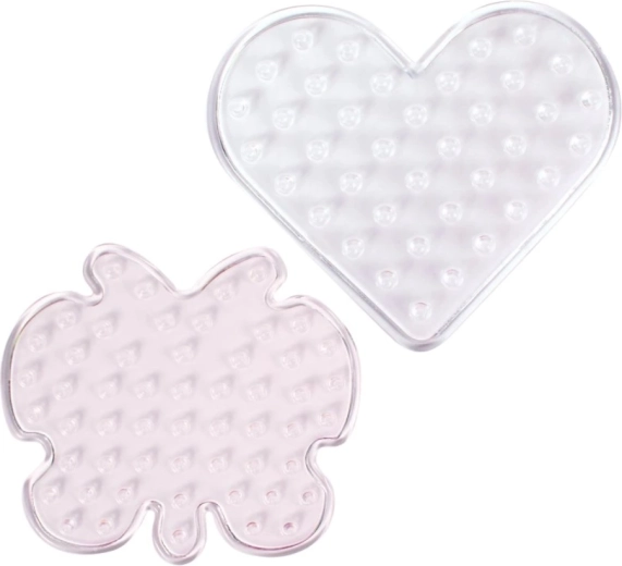 Playbox Steckplatten für Bügelperlen XL – Schmetterling und Herz, 5 Stk.