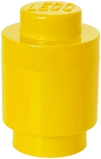 LEGO runde Aufbewahrungsbox 123 × 183 mm – gelb