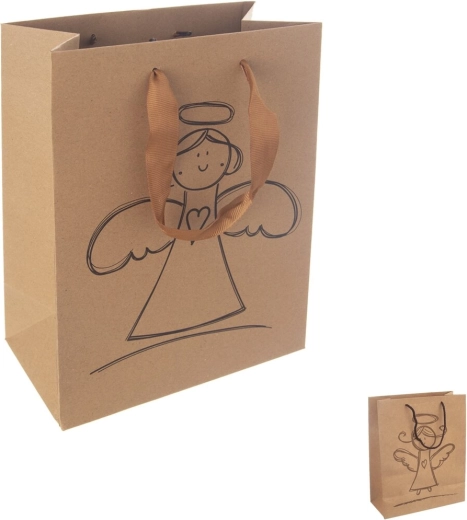 Papier-Geschenktüte Engel 18 × 10 × 23 cm (Mix)
