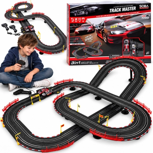 Elektrische Rennbahn Track Master Audi R8 LMS GT3 EVO II 525 cm