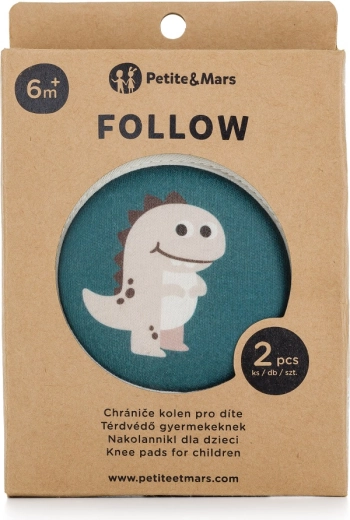 Petite&Mars elastische Knieschoner zum Krabbeln Follow Misty Green