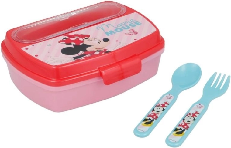 Lunchbox mit Besteck Minnie