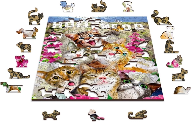 Umweltfreundliches Holzpuzzle