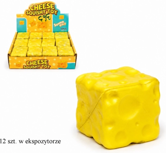 Goldener Anti-Stress-Käse zum Drücken