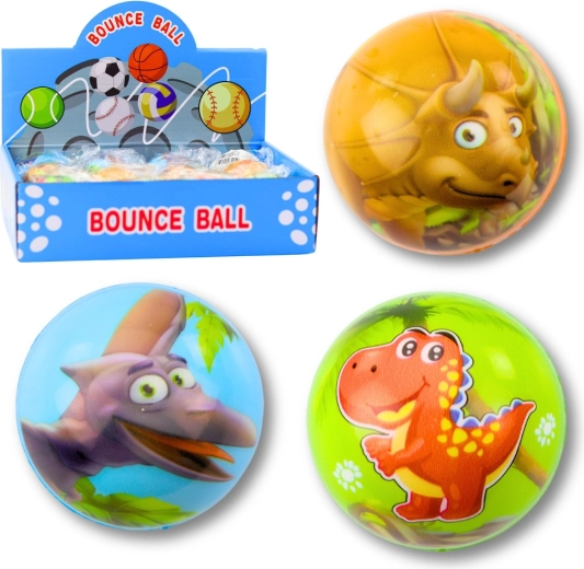 Schaumstoffball mit Dinosauriermotiv 6,5 cm