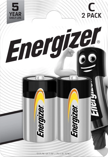 Energizer Everyday Alkalibatterien C (LR14) 1,5 V, 2 Stk.