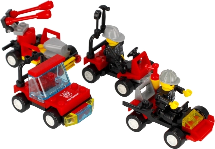 Actionreiche Feuerwehrfahrzeuge zum Zusammenbauen