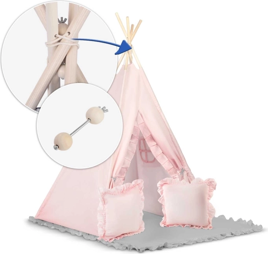 Stabile Holzkonstruktion mit Stabilisator