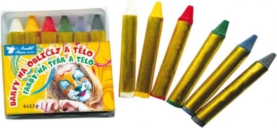 Gesichts- und Körperfarben – Set mit 6 Stück