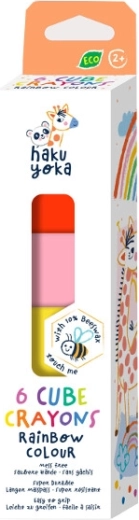 Wachsmalstifte Würfel Regenbogen 6 Stk.