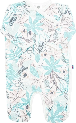 New Baby Lovely grüner Baby-Overall aus Baumwolle mit seitlichem Verschluss