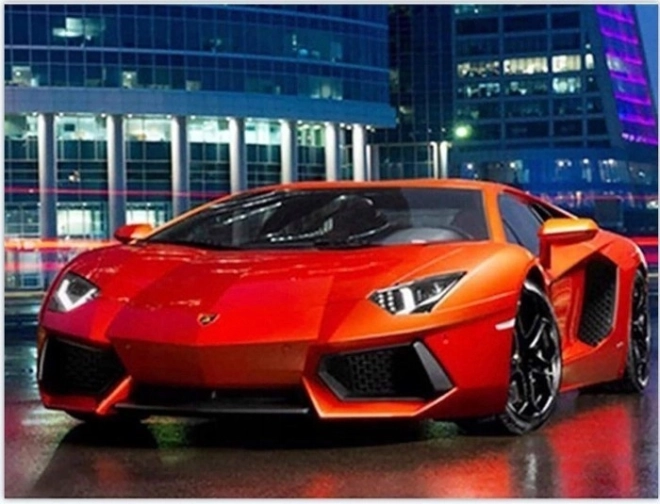 Diamantmosaik – rotes Auto