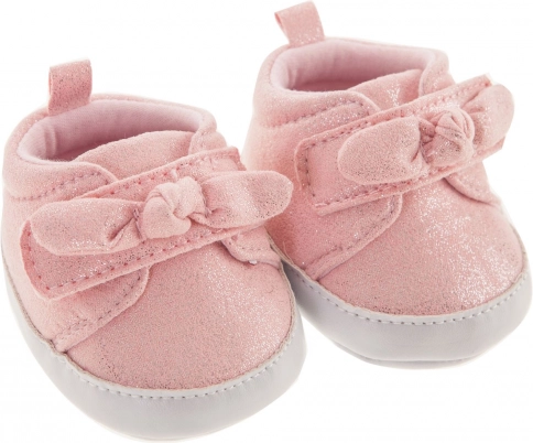 Püppchenschuhe – rosa Sneakers mit Schleifchen