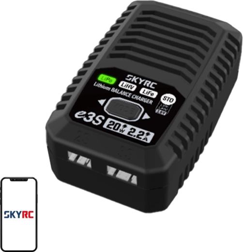 Netzladegerät für LiPo/LiHV/LiFe 2S/3S SKYRC e3S