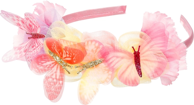 Souza Haarreif Lilyanne mit Blumen und Schmetterlingen