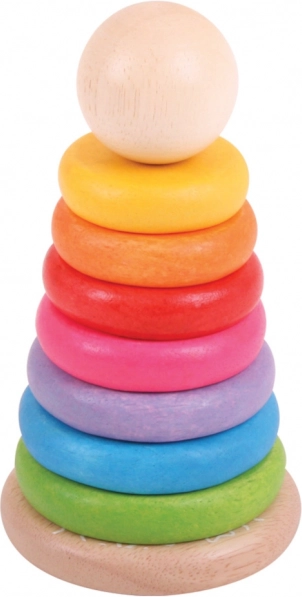 Holz-Stapelspielzeug Regenbogen für Kinder