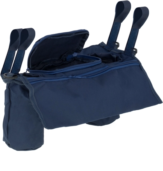 Kinderwagen-Organizer für Getränke und Flaschen – Granatrot
