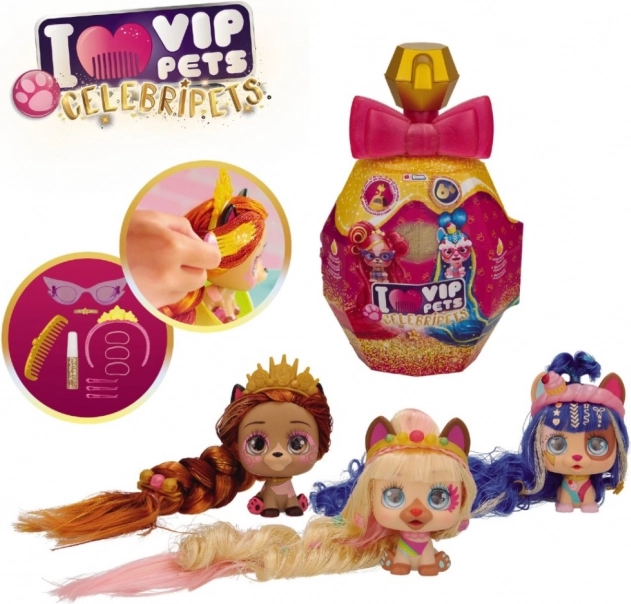 VIP Pets Celebripets – stylische Hundefiguren mit extralangen Haaren