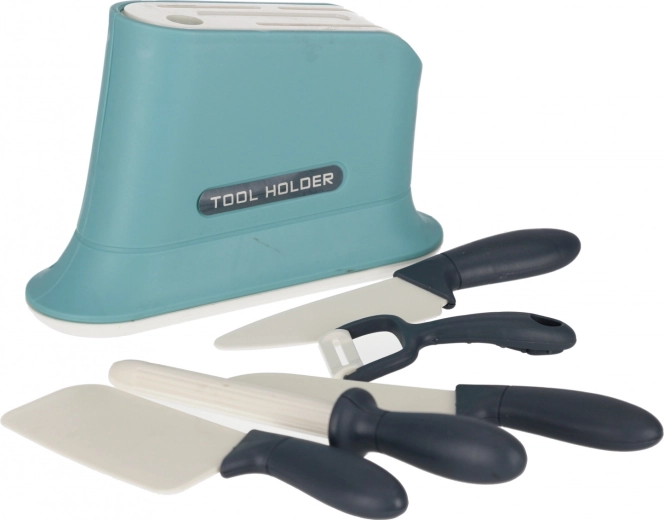 Küchenset mit Messern, Ständer und Schäler