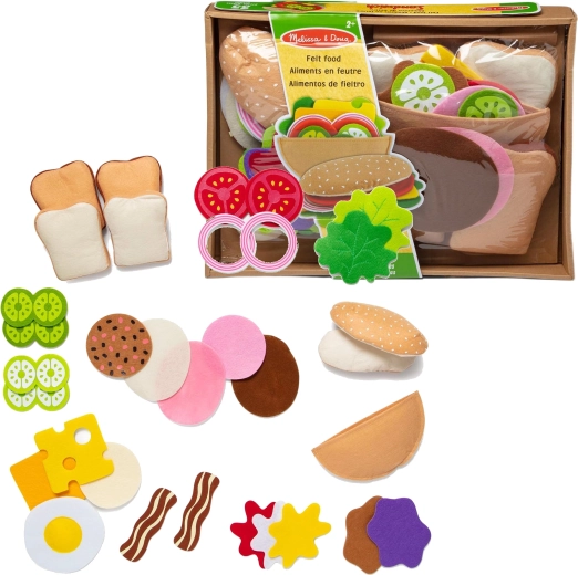 Filzset zur Zubereitung von Sandwiches Melissa & Doug, 33 Teile
