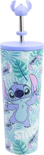 Stor Thermobecher mit Strohhalm Stitch 770 ml - 1 Stück