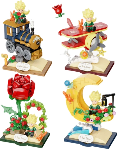 Zauberhafte Szene auf dem Sockel „Le Petit Prince“