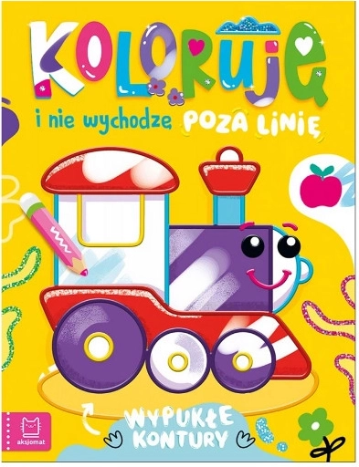 Malbuch mit Lokomotive – ich male nicht über die Linien