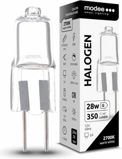 Modee ECO Halogenlampe G4 28 W, 350 lm, warmweiß, dimmbar
