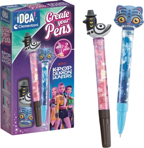 Clementoni Idea Art Mini-Stiftfabrik K-pop Demon Hunters Derpy und Sussie
