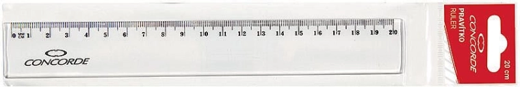 Lineal 20 cm transparent CONCORDE