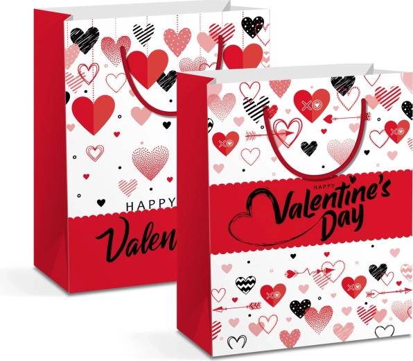 Papier-Geschenktasche für eine Flasche, 2 Designs – 1 Stück