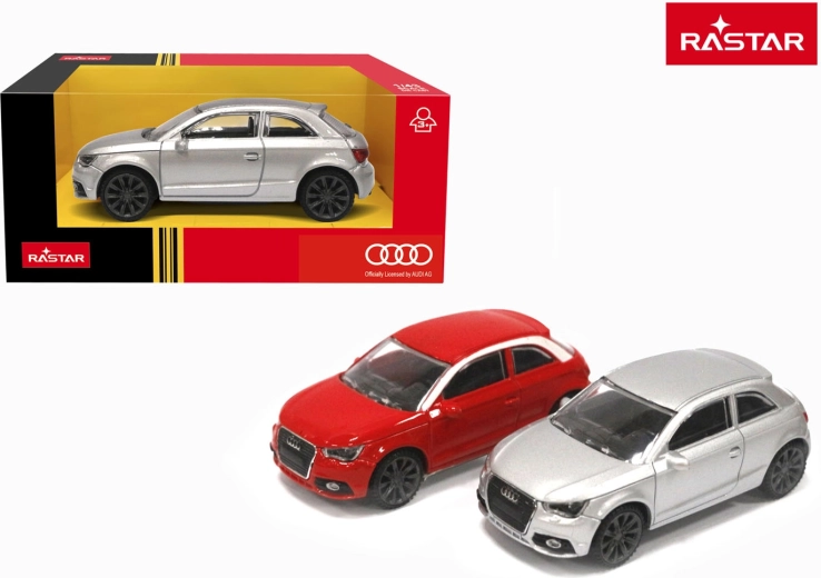 Metallauto Rastar Audi A1 1:43 silber - 1 Stück